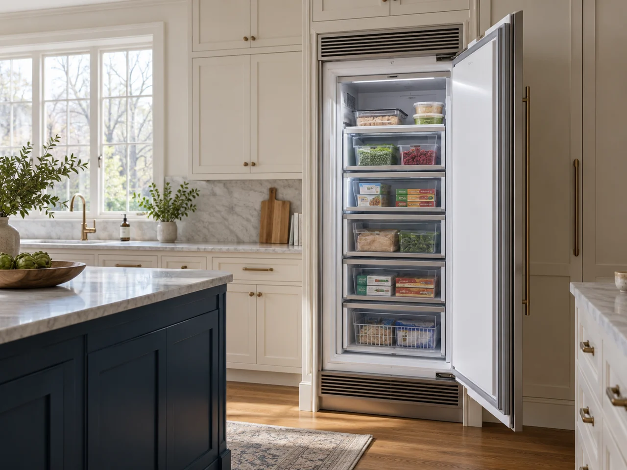 Illustration of a Sub-Zero freezer